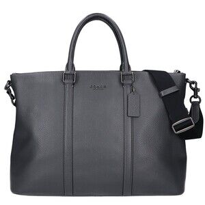 COACH CY769 Caleb Work Bag 2-Way Shoulder Business Briefcase Gray Men's